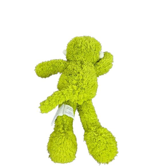 Set of 2 Pier 1 Imports Green Monkey Max Plush Ape Gorilla 21" & 10" - Picture 13 of 15